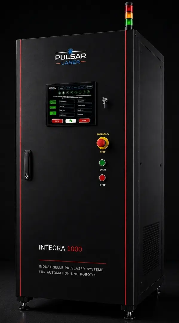Industrielles Hochleistungs-Pulslaser-System
						für Robotik, Produktionslinien und automatisierte Reinigungsprozesse.