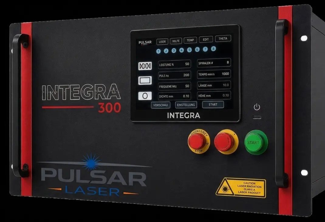 Industrielles Pulslaser-System
						für stabile automatisierte Reinigungsprozesse.